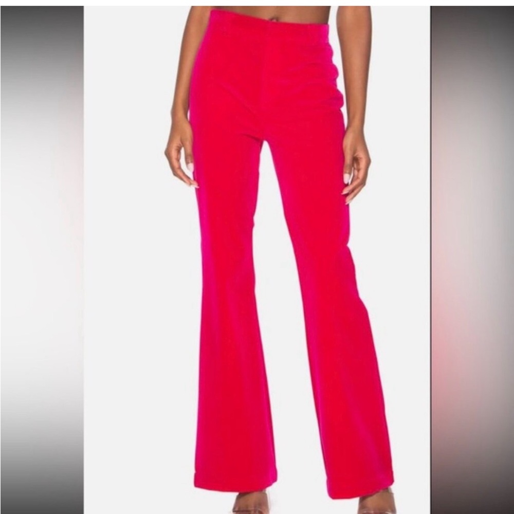 Steve Madden Trousers Vibrant Pink Velvet Pants Pink Glo NWT Various